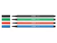 Een Viltstift STABILO Pen 68/46 medium zwart koop je bij De Joma BV