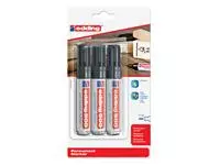 Een Viltstift edding 500 schuin 2-7mm zwart blister à 3 stuks koop je bij Quality Office Supplies