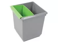Een Inzetbak voor vierkante tapse papierbak groen koop je bij De Joma BV