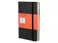 Een Adresboek Moleskine pocket 90x140mm hard cover zwart koop je bij Friese Schrijfkamer