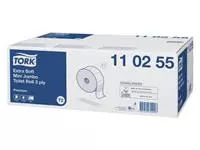 Een Toiletpapier Tork Mini jumbo T2 premium 3-laags 12x120mtr wit 110255 koop je bij De Joma BV