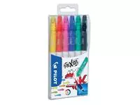 Een Viltstift PILOT friXion Colors medium assorti etui à 6 stuks koop je bij Deska Alles voor Kantoor