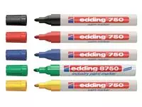 Een Viltstift edding 750 lakmarker rond 2-4mm blauw koop je bij iPlusoffice