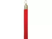 Een Afzetkoord Securit 150cm rood met goudkleurige knop koop je bij Company Supplies