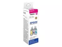 Een Navulinkt Epson T6643 rood koop je bij Schellen Boek- en Kantoorboekhandel