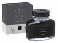 Een Vulpeninkt Parker Quink permanent 57ml zwart koop je bij Deska Alles voor Kantoor