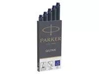 Een Inktpatroon Parker Quink permanent blauw pak à 5 stuks koop je bij Avoux