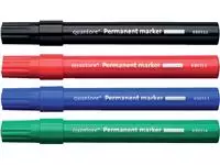 Een Permanent marker Quantore rond 1-1.5mm blauw koop je bij iPlusoffice