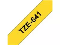 Een Labeltape Brother P-touch TZE-641 18mm zwart op geel koop je bij Schellen Boek- en Kantoorboekhandel