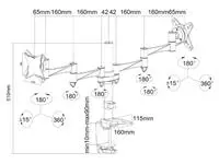 Buy your Monitorarm Neomounts D1330D 2x10-27" zilvergrijs at QuickOffice BV