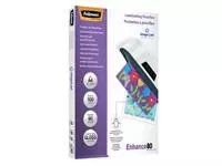 Een Lamineerhoes Fellowes A4 2x80micron glans 100 stuks koop je bij Quality Office Supplies