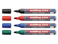Een Viltstift edding 250 whiteboard rond 1.5-3mm blauw koop je bij iPlusoffice