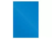 Een Voorblad Fellowes A4 Chromolux 250gr blauw 100 stuks koop je bij Quality Office Supplies