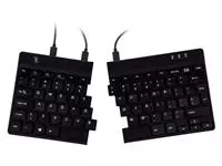 Een Ergonomisch toetsenbord R-Go Tools Split Qwerty zwart koop je bij De Rijk Kantoorshop