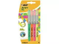 Een Markeerstift Bic flex assorti blister à 4 stuks koop je bij Clippz! Office Supplies