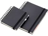 Een Notitieboek Quantore A6 sp lijn 192blz 80gr zwart koop je bij All Office Kuipers BV