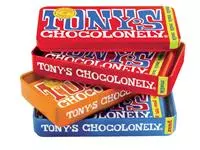 Een Chocolade Tony's Chocolonely puur-melk en karamel zeezout blik 540gr koop je bij De Joma BV