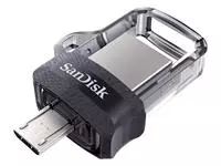 Een USB-STICK SANDISK DUAL DRIVE MICRO-USB-A 3.0 64GB koop je bij All Office Kuipers BV