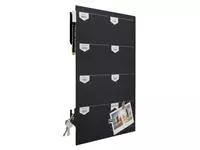Een Krijtbord securit silhouette weekplanner zwart + 1 marker koop je bij De Joma BV