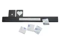 Een Letterplank Securit zwart 1 meter inclsusief set letters,cijfers en symbolen koop je bij De Joma BV
