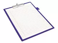 Een Klembord Quantore A4 staand PVC blauw met 100mm klem + penlus koop je bij QuickOffice BV