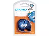 Een Labeltape Dymo LetraTag plastic 12mm wit koop je bij All Office Kuipers BV