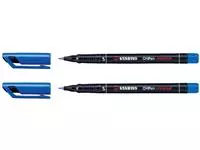 Een Viltstift STABILO OHpen 841/41 permanent rond superfijn blauw koop je bij Kantorice office & business supplies