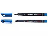 Een Viltstift STABILO OHpen 843/41 permanent rond medium blauw koop je bij Kantorice office & business supplies