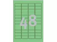 Een Etiket Avery L6040-20 45.7x21.2mm groen 960stuks koop je bij All Office Kuipers BV