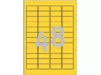 Een Etiket Avery L6041-20 45.7x21.2mm geel 960stuks koop je bij De Joma BV