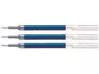 Een Gelschrijvervulling Pentel LR7 Energel met gratis gelpen medium blauw blister à 3 stuks koop je bij Quality Office Supplies