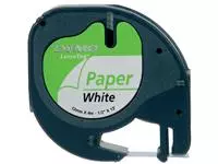 Een Labeltape Dymo LetraTag papier 12mm wit koop je bij All Office Kuipers BV