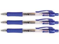 Buy your Gelschrijver Quantore grip drukknop 0.7mm blauw at QuickOffice BV