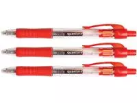 Buy your Gelschrijver Quantore grip drukknop 0.7mm rood at QuickOffice BV