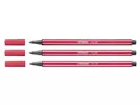 Een Viltstift STABILO Pen 68/50 medium donkerrood koop je bij Kantorice office & business supplies