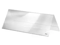 Een Tafelnaambord Sigel TA130 240x90mm 2-zijdig transparant 5 stuks koop je bij Supply Mij