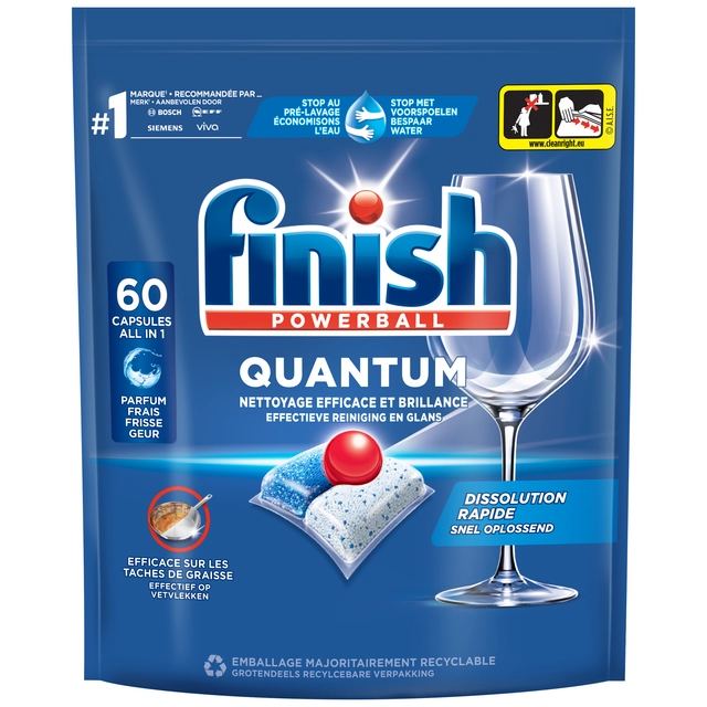 Een Vaatwastabletten Finish Quantum 60 stuks koop je bij Quality Office Supplies