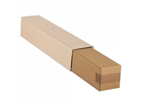 Een Vierkante koker IEZZY 750x120x120mm bruin bodem koop je bij Clippz! Office Supplies