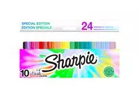 Een Viltstift Sharpie rond incl 10 nieuwe kleuren fijn assorti blister à 24 stuks koop je bij De Joma BV