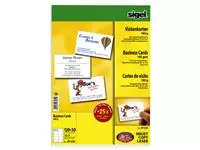Een Visitekaart Sigel 85x55mm blanco 185gr wit 150 stuks koop je bij iPlusoffice