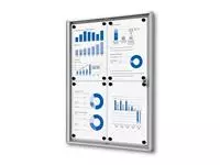 Een Vergrendelbaar Notitiebord Indoor Economy 4x A4 koop je bij All Office Kuipers BV