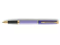 Een Vulpen Waterman Hémisphère Colour Blocking purple GT medium koop je bij Kantoorboekhandel Van Atten