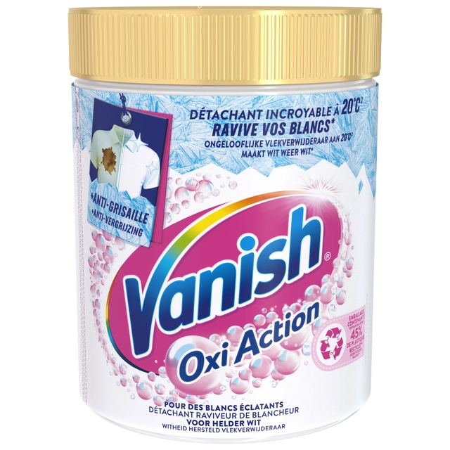 Een Wasbooster Vanish Oxi Action Whitening poeder 940g koop je bij Continu Kantoor