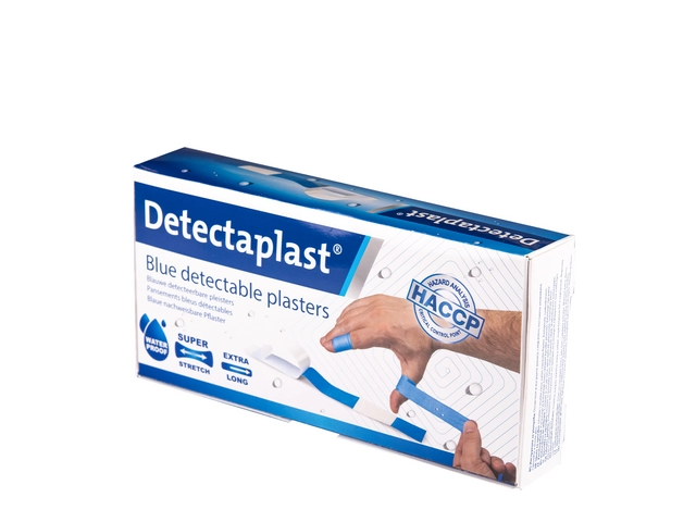 Waterafstotende blauwe pleister Detectaplast 180x20mm