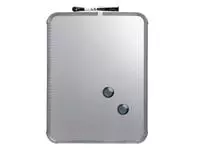 Een Whiteboard Nobo Slim Line 22x28cm zilver koop je bij iPlusoffice