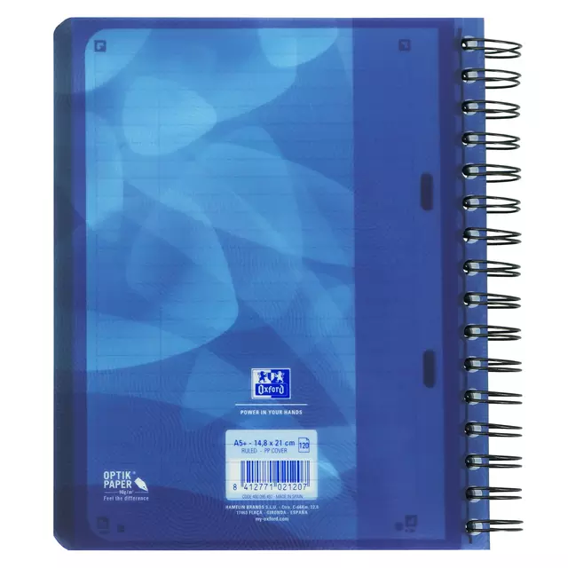 Een Projectboek Oxford School A5+ lijn 6-gaats 240 pagina's 80gr blauw koop je bij iPlusoffice