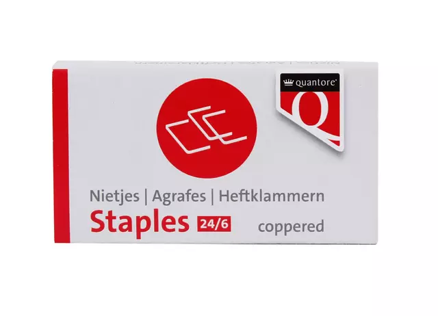 Een Nieten Quantore 24/6 verkoperd 1000 stuks koop je bij VDP Office