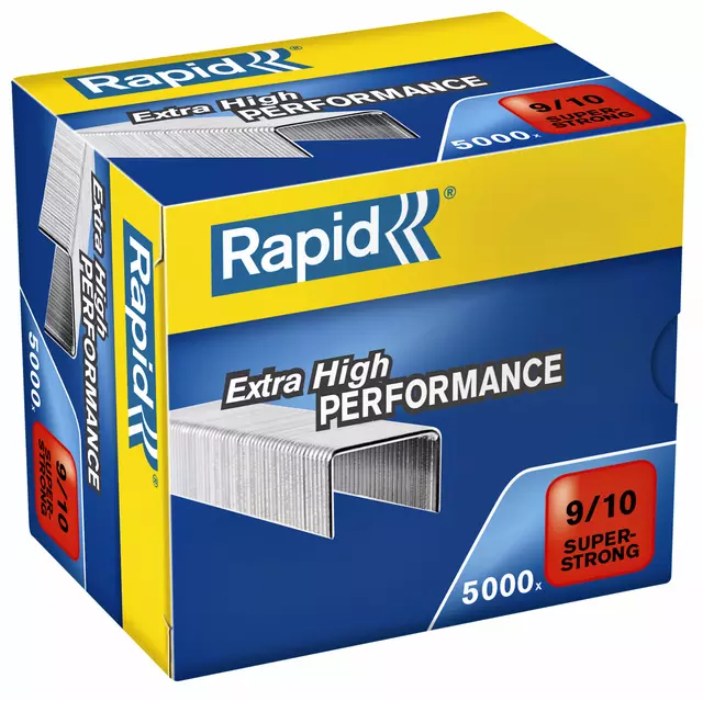 Een Nieten Rapid 9/10 gegalvaniseerd super strong 5000 stuks koop je bij QuickOffice BV