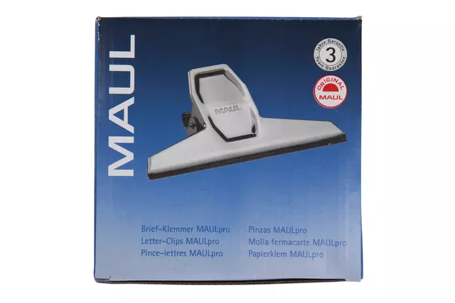 Een Papierklem MAUL Pro 125mm capaciteit 30mm zilver koop je bij De Joma BV