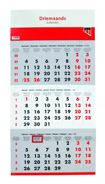 Een 3-Maandskalender 2024 Quantore koop je bij iPlusoffice